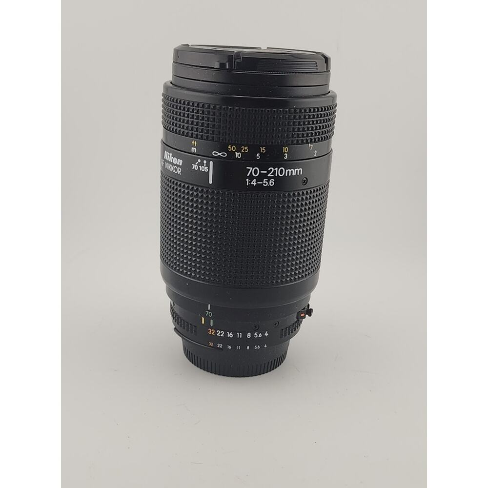 Nikon AF Nikkor 70-210mm f/4-5.6 Lens W/ Both Caps - Very Good Condition
